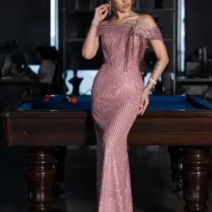 Customized strapless sleeveless mermaid bead sexy luxury evening dresses dresses for special occasions Dresses gala