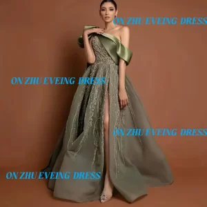 Customized strapless sleeveless A-LINE elegant luxury evening dresses dresses for special occasions Dresses gala
